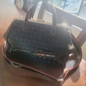 Arcadia leather black bag